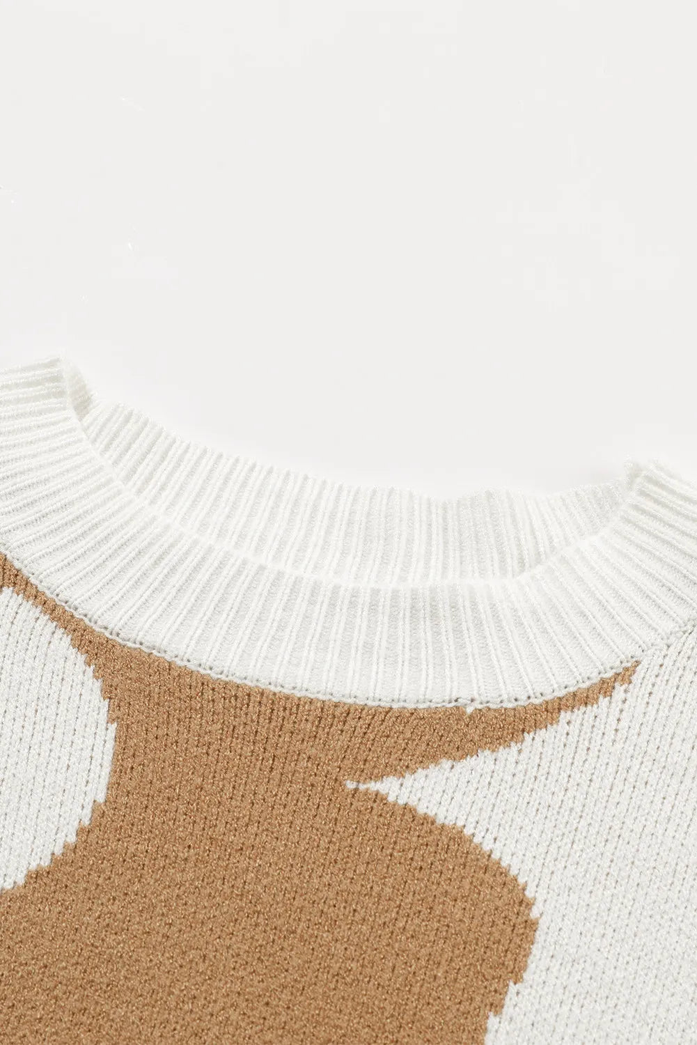 Brown Retro Daisy Flower Sweater - Blue Daisy Fashion Boutique