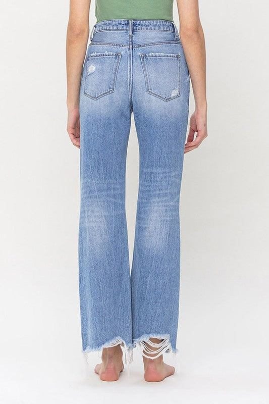 90's Vintage Super High Rise Flare Jeans- Redeem