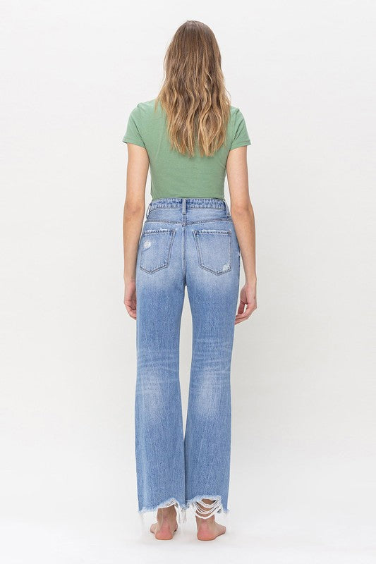 90's Vintage Super High Rise Flare Jeans- Redeem