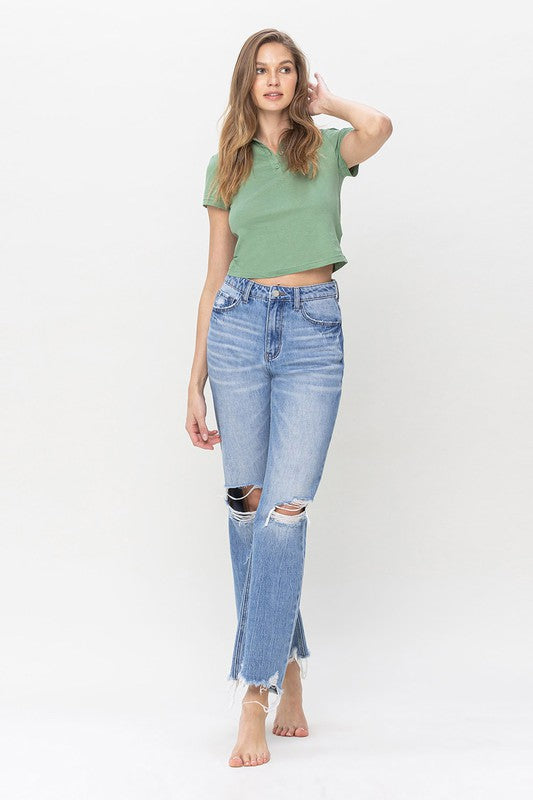 90's Vintage Super High Rise Flare Jeans- Redeem