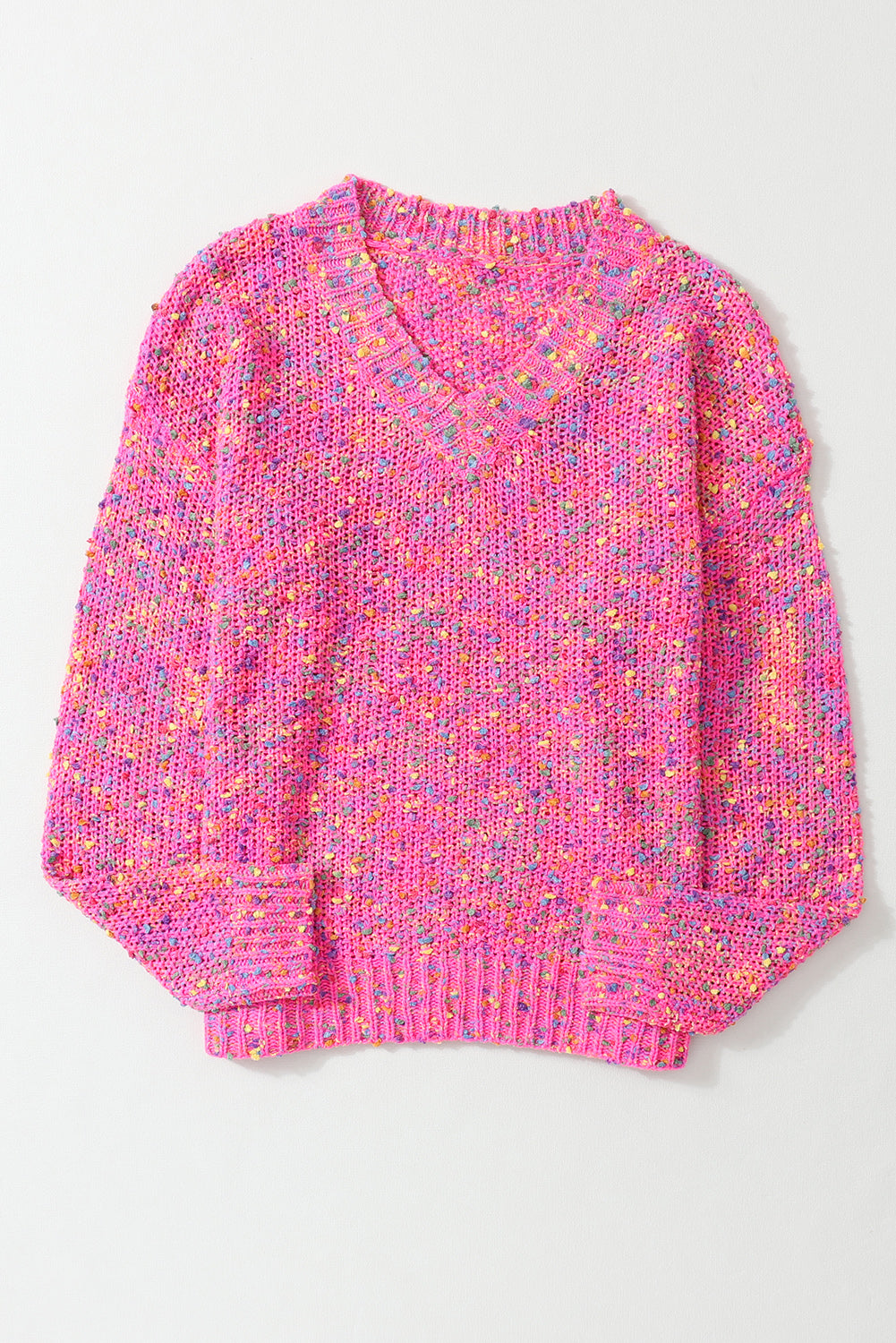 Pink Confetti Sweater - Blue Daisy Fashion Boutique