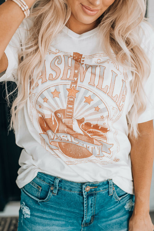 Nashville Graphic Printed Tee - Blue Daisy Fashion Boutique